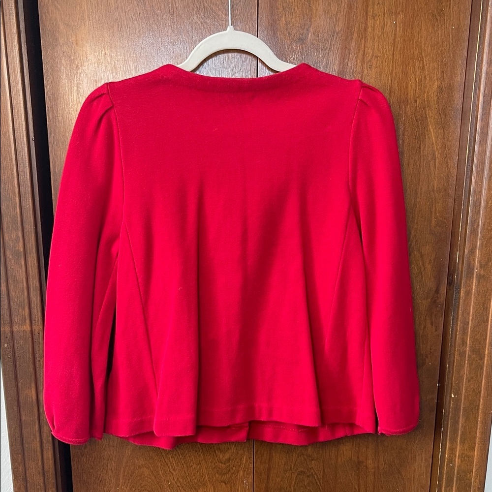 Anne Klein Red Button-Up Cardigan - Picture 5 of 5
